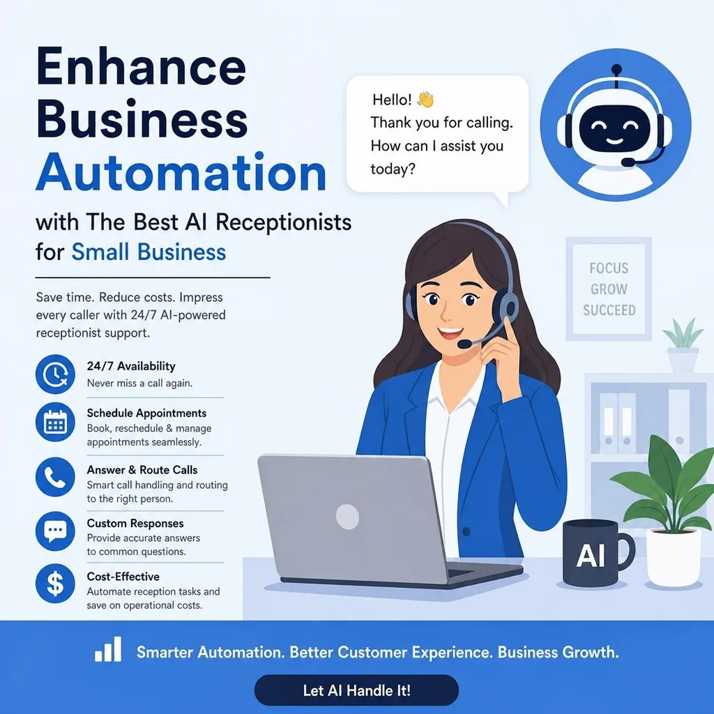AI receptionist answering and routing small-business calls