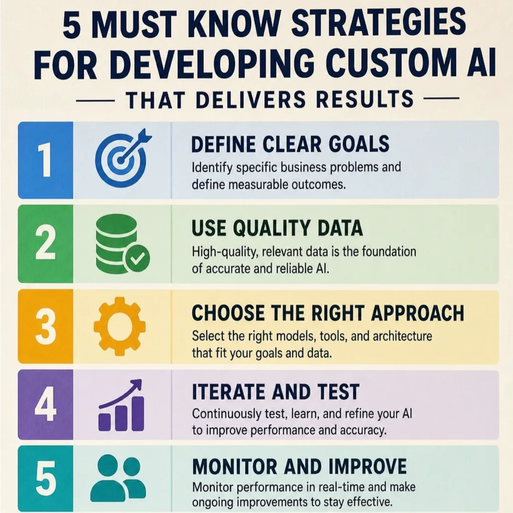 Five custom AI strategies for business results